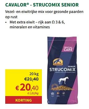 Promoties Strucomix senior - Cavalor - Geldig van 27/03/2024 tot 07/04/2024 bij Horta