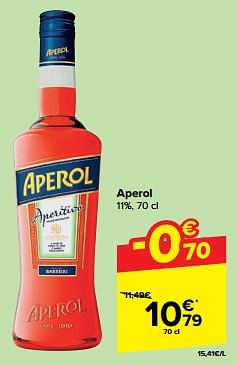 Promotions Aperol - Aperol - Valide de 27/03/2024 à 02/04/2024 chez Carrefour