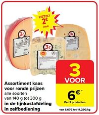 Assortiment kaas voor ronde prijzen-Huismerk - Carrefour 
