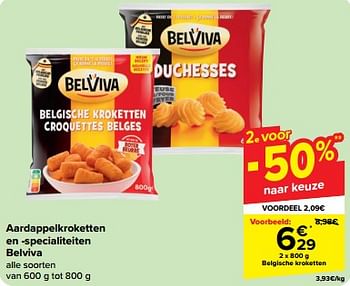 Promotions Belgische kroketten - Belviva - Valide de 27/03/2024 à 02/04/2024 chez Carrefour