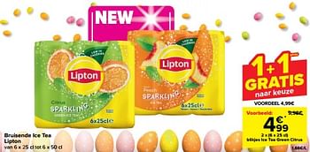 Promoties Blikjes ice tea green citrus - Lipton - Geldig van 27/03/2024 tot 02/04/2024 bij Carrefour