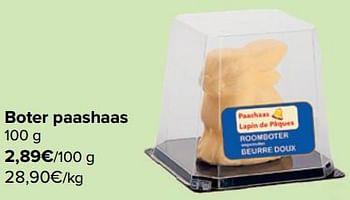 Promoties Boter paashaas - Huismerk - Carrefour  - Geldig van 27/03/2024 tot 02/04/2024 bij Carrefour