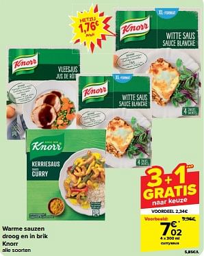 Promotions Currysaus - Knorr - Valide de 27/03/2024 à 02/04/2024 chez Carrefour
