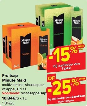 Promotions Fruitsap minute maid - Minute Maid - Valide de 27/03/2024 à 02/04/2024 chez Carrefour