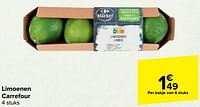 Promoties Limoenen carrefour - Huismerk - Carrefour  - Geldig van 27/03/2024 tot 02/04/2024 bij Carrefour