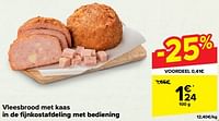 Vleesbrood met kaas in de fijnkostafdeling met bediening-Huismerk - Carrefour 
