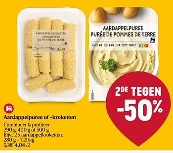 Promoties Aardappelkroketten - Huismerk - Delhaize - Geldig van 28/03/2024 tot 03/04/2024 bij Delhaize