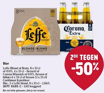 Promotions Bier leffe blond - Leffe - Valide de 28/03/2024 à 03/04/2024 chez Delhaize