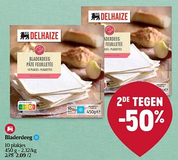 Promoties Bladerdeeg - Huismerk - Delhaize - Geldig van 28/03/2024 tot 03/04/2024 bij Delhaize
