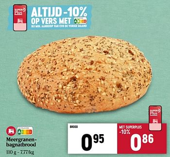 Promoties Meergranen-bagnatbrood - Huismerk - Delhaize - Geldig van 28/03/2024 tot 03/04/2024 bij Delhaize