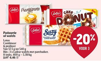 Promoties Luikse wafels met parelsuiker - Lotus Bakeries - Geldig van 28/03/2024 tot 03/04/2024 bij Delhaize
