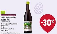 Santa julia el burro malbec bio 2022-2023-Rode wijnen