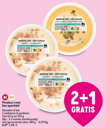 Promoties Het aperitief warme roomkaasdip met geroosterde uien - Huismerk - Delhaize - Geldig van 28/03/2024 tot 03/04/2024 bij Delhaize