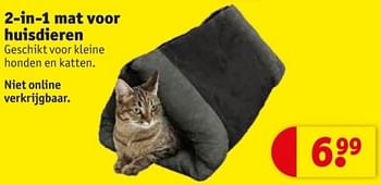 Promoties 2-in-1 mat voor huisdieren - Huismerk - Kruidvat - Geldig van 25/03/2024 tot 07/04/2024 bij Kruidvat