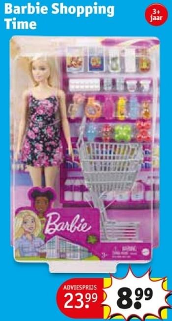 Promotions Barbie shopping time - Mattel - Valide de 25/03/2024 à 07/04/2024 chez Kruidvat