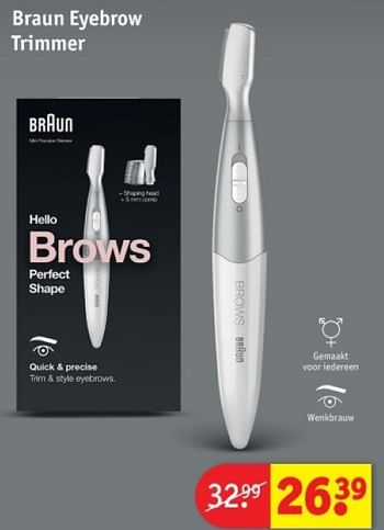 Promoties Braun eyebrow trimmer - Braun - Geldig van 25/03/2024 tot 07/04/2024 bij Kruidvat
