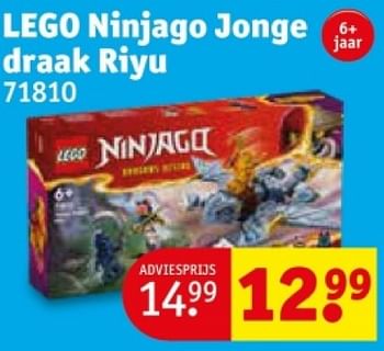 Promoties Lego ninjago jonge draak riyu 71810 - Lego - Geldig van 25/03/2024 tot 07/04/2024 bij Kruidvat