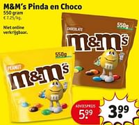 M+m`s pinda en choco-M&M 