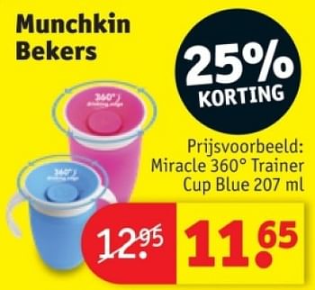 Promoties Miracle 360° trainer cup blue - Munchkin - Geldig van 25/03/2024 tot 07/04/2024 bij Kruidvat