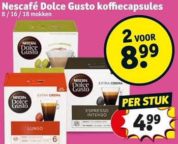 Promoties Nescafé dolce gusto koffiecapsules - Nescafe - Geldig van 25/03/2024 tot 07/04/2024 bij Kruidvat