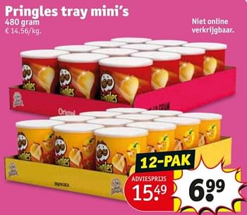 Promotions Pringles tray mini`s - Pringles - Valide de 25/03/2024 à 07/04/2024 chez Kruidvat