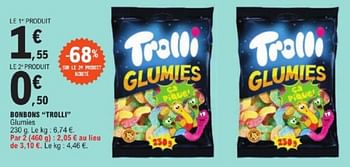 Promoties Bonbons trolli - Trolli - Geldig van 26/03/2024 tot 30/03/2024 bij E.Leclerc