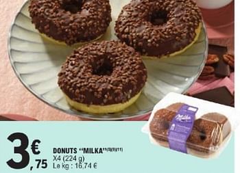 Promoties Donuts milka - Milka - Geldig van 26/03/2024 tot 30/03/2024 bij E.Leclerc