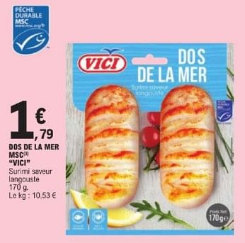 Promoties Dos de la mer msc vici - Vici - Geldig van 26/03/2024 tot 30/03/2024 bij E.Leclerc