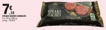 Promoties Steaks hachés surgelés - Huismerk - E.Leclerc - Geldig van 26/03/2024 tot 30/03/2024 bij E.Leclerc