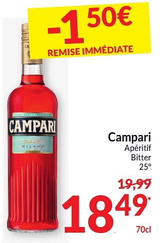 Promoties Campari apéritif bitter - Campari - Geldig van 26/03/2024 tot 01/04/2024 bij Intermarche
