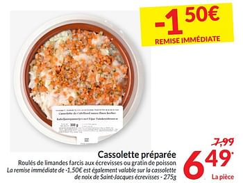 Promotions Cassolette préparée - Produit maison - Intermarche - Valide de 26/03/2024 à 01/04/2024 chez Intermarche