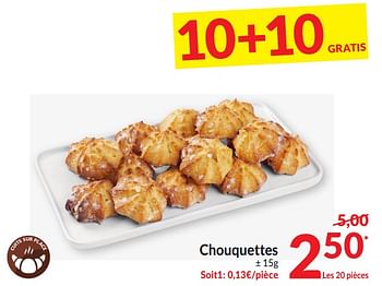 Promoties Chouquettes - Huismerk - Intermarche - Geldig van 26/03/2024 tot 01/04/2024 bij Intermarche