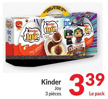 Promotions Kinder joy - Kinder - Valide de 26/03/2024 à 01/04/2024 chez Intermarche