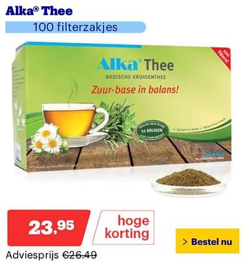 Promoties Alka thee - Alka - Geldig van 25/03/2024 tot 31/03/2024 bij Bol.com