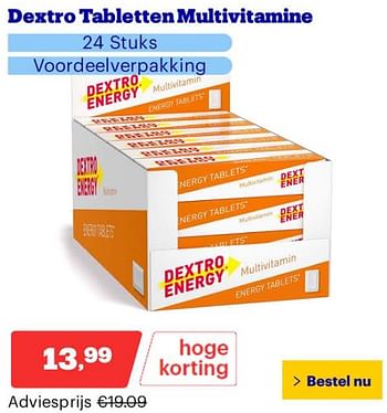Promoties Dextro tabletten multivitamine - Dextro Energy - Geldig van 25/03/2024 tot 31/03/2024 bij Bol.com