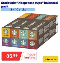 Starbucks nespresso cups balanced pack-Starbucks
