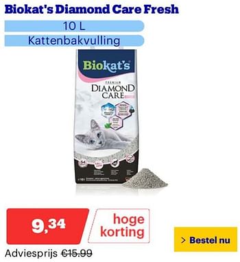Promoties Biokat`s diamond care fresh - Bio kat`s - Geldig van 25/03/2024 tot 31/03/2024 bij Bol.com
