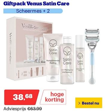 Promoties Giftpack venus satin care - Venus - Geldig van 25/03/2024 tot 31/03/2024 bij Bol.com