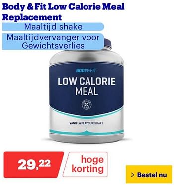 Promoties Body + fit low calorie meal replacement - Body & Fit - Geldig van 25/03/2024 tot 31/03/2024 bij Bol.com