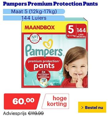Promoties Pampers premium protection pants - Pampers - Geldig van 25/03/2024 tot 31/03/2024 bij Bol.com