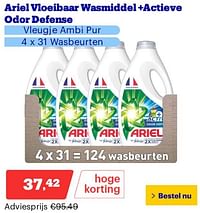 Ariel vioeibaar wasmiddel +actieve odor defense-Ariel