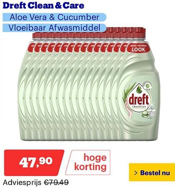 Promoties Dreft clean + care aloe vera + cucumber - Dreft - Geldig van 25/03/2024 tot 31/03/2024 bij Bol.com