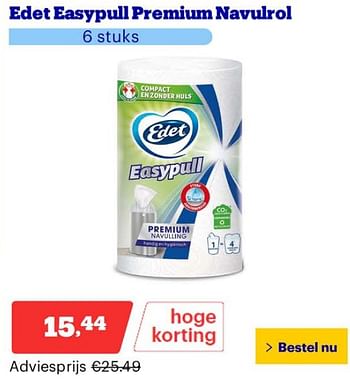 Promoties Edet easypull premium navulrol - Edet - Geldig van 25/03/2024 tot 31/03/2024 bij Bol.com