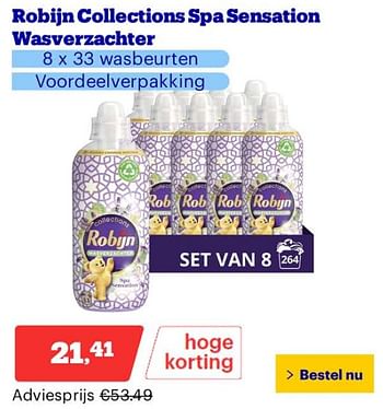 Promotions Robijn collections spa sensation wasverzachter - Robijn - Valide de 25/03/2024 à 31/03/2024 chez Bol.com