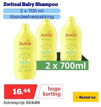 Promotions Zwitsal baby shampoo - Zwitsal - Valide de 25/03/2024 à 31/03/2024 chez Bol.com