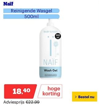 Promoties Naïf reinigende wasgel - Naif - Geldig van 25/03/2024 tot 31/03/2024 bij Bol.com
