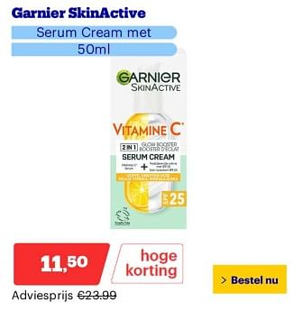 Promotions Garnier skinactive - Garnier - Valide de 25/03/2024 à 31/03/2024 chez Bol.com
