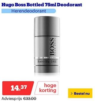 Promoties Hugo boss bottled deodorant - Hugo Boss - Geldig van 25/03/2024 tot 31/03/2024 bij Bol.com