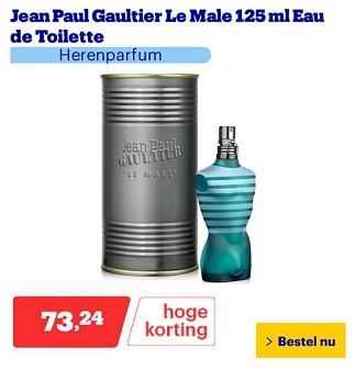 Promoties Jean paul gaultier le male eau de toilette - Jean Paul Gaultier - Geldig van 25/03/2024 tot 31/03/2024 bij Bol.com