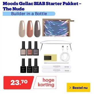 Promoties Moods gellac biab starter pakket the nude - Moods - Geldig van 25/03/2024 tot 31/03/2024 bij Bol.com